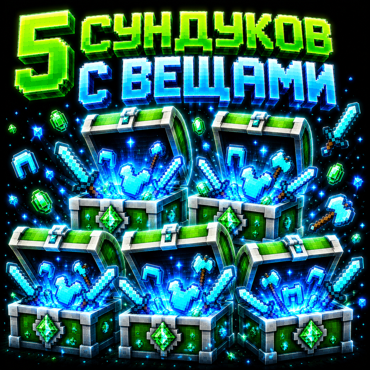 5 СУНДУКО С ВЕЩАМИ