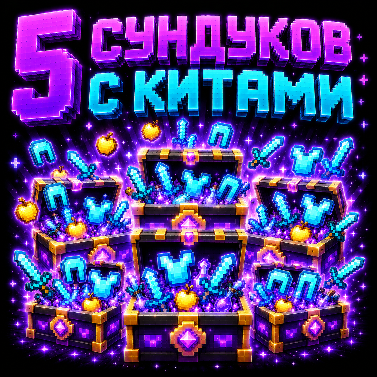 5 СУНДУКО С КИТAМИ