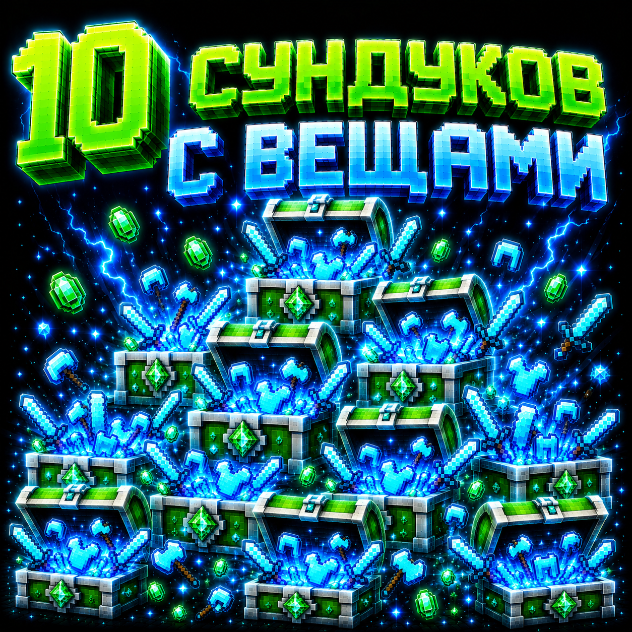 10 СУНДУКО С ВЕЩАМИ