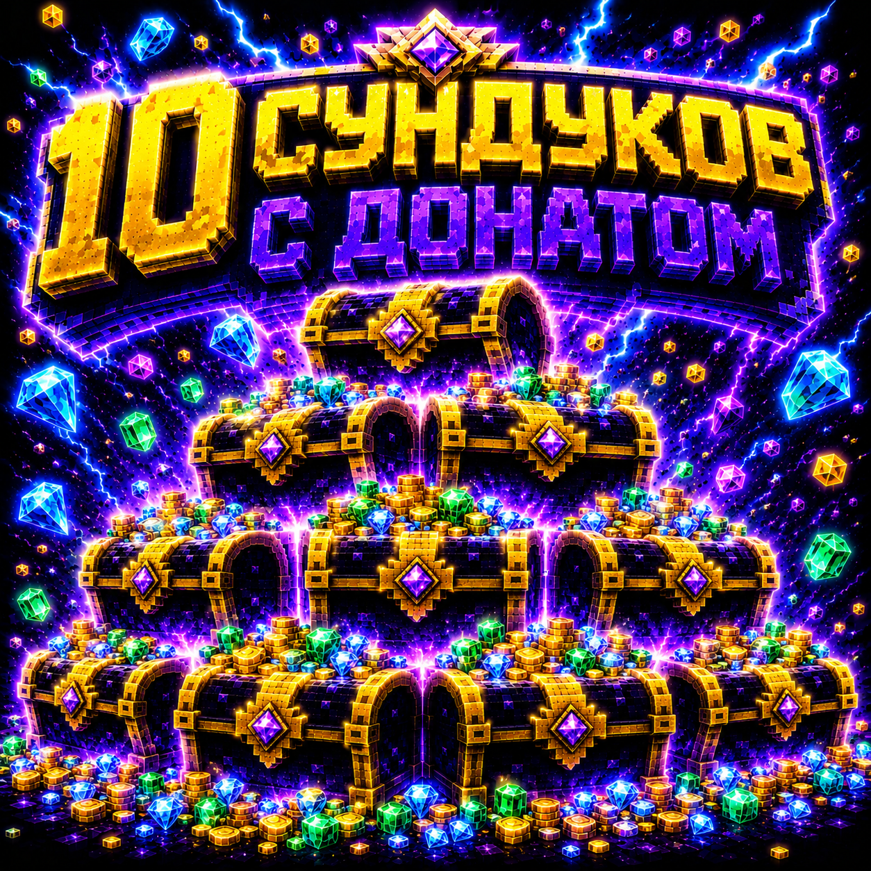 10 СУНДУКОВ С ДОНАТОМ